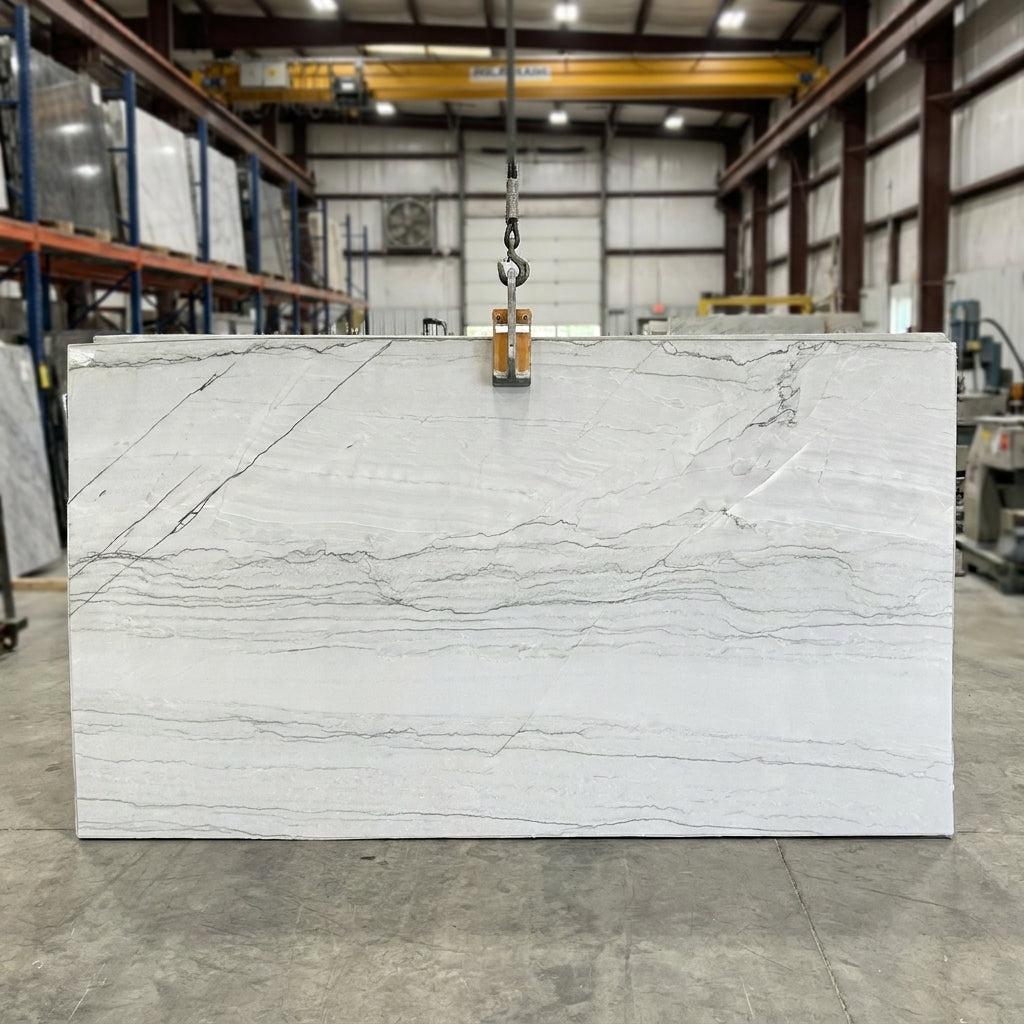 WHITE SANTORINI Quartzite polished 3cm thick - Slab