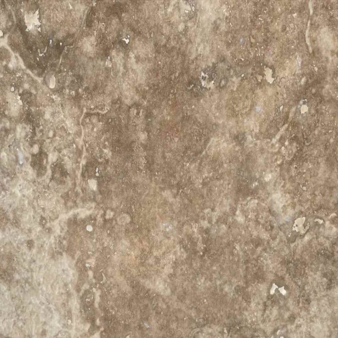 COLONIAL BROWN Travertine honed/filled - 18" x 18" x 3/8" Tile
