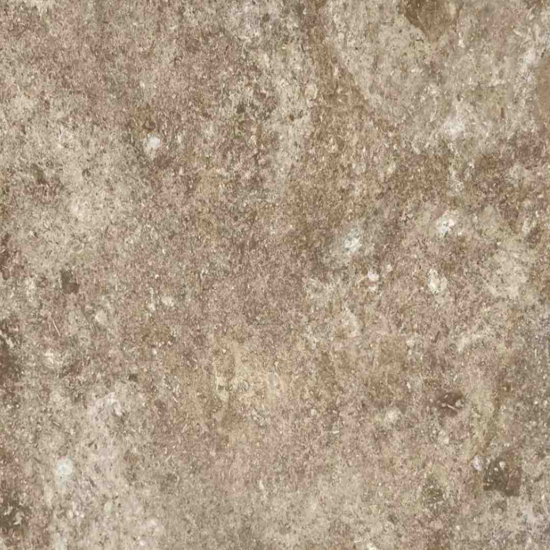 COLONIAL BROWN Travertine brushed/filled - 18" x 18" x 3/8" Tile