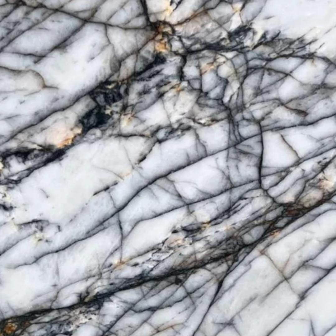 CRISTALLO BLACK Quartzite polished 3cm thick - Slab