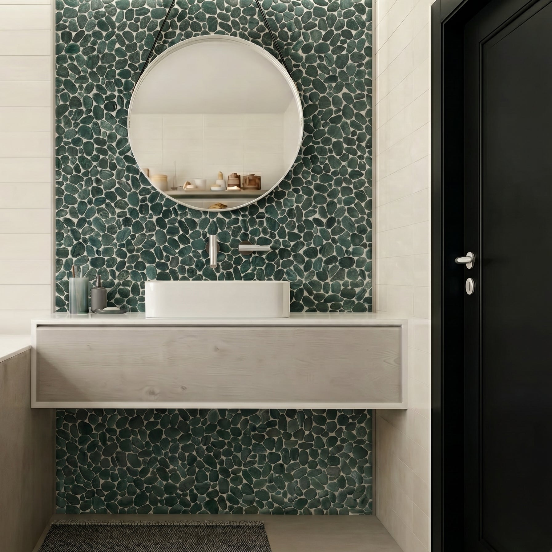 JADE GREEN, FLAT, Pebble - Havai'iano