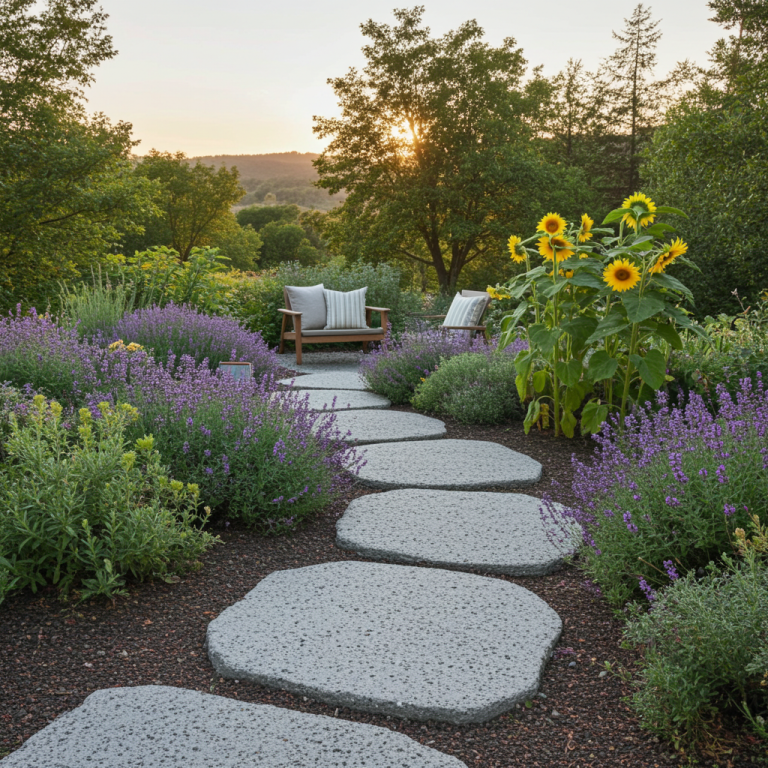 PUKA LAVA GREY - ROUND RANDOM EDGE, Basalt brushed - 18" diameter & up x 1 1/2" Paver (2.25 SF/PC)