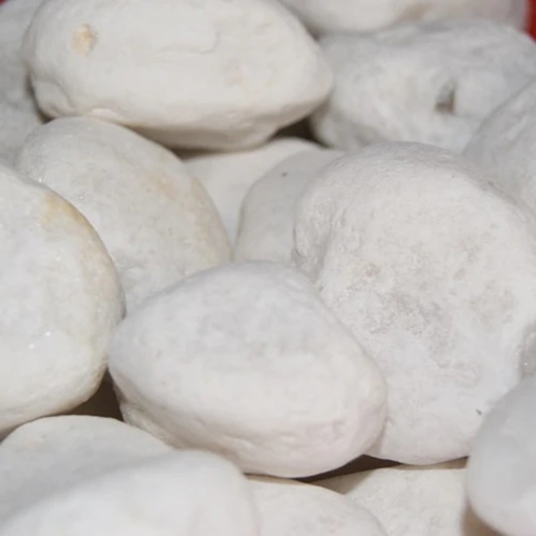 SNOW FLAKE Natural Tumbled Garden Pebbles - Havai'iano