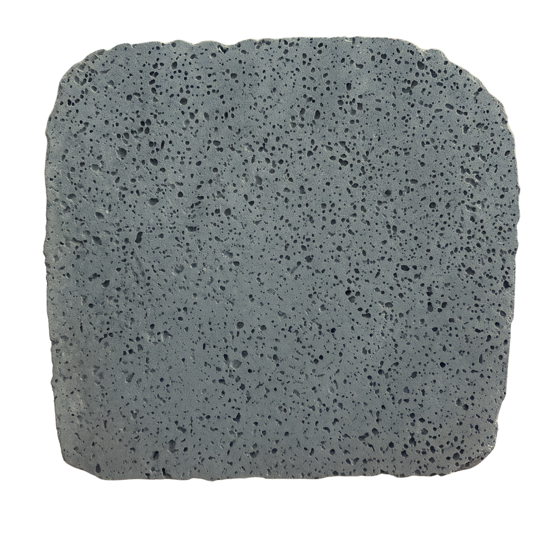 PUKA LAVA GREY - ROUND RANDOM EDGE, Basalt brushed - 24" diameter & up x 1 1/2" Paver (4 SF/PC) - TX