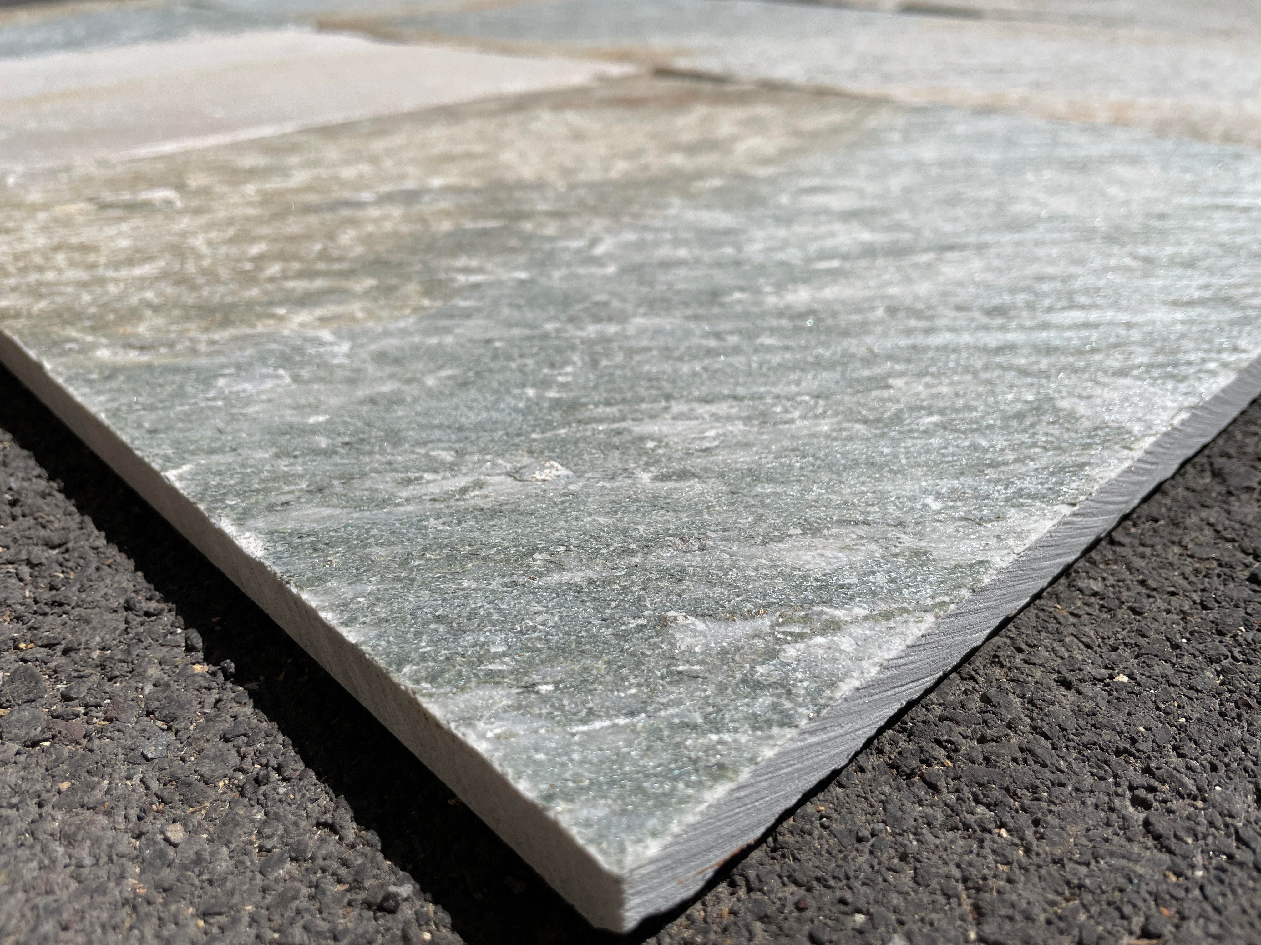 HEIBE GOLD - STRAIGHT EDGE, Quartzite Natural - 16" x 16" Tile