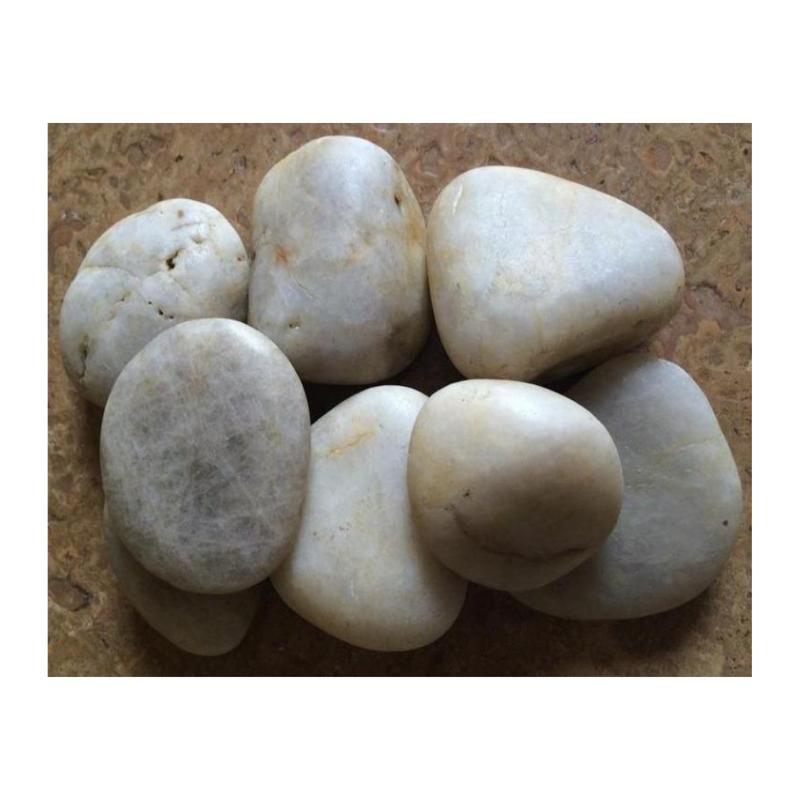 Pebble-Garden Pebbles-MAUNA KEA SNOW Pebble- Stone Supplier - Rocks in Stock