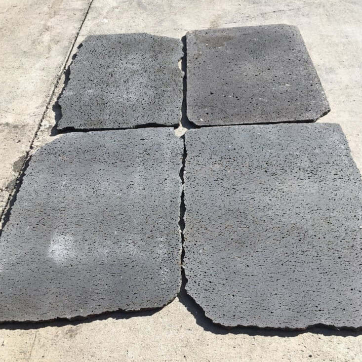 Puka Lava Grey Rectangle Random Edge Paver & Flagstone - Rocks in Stock