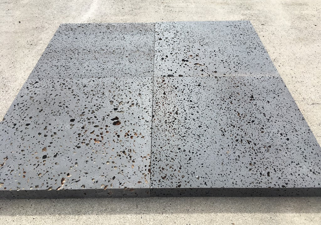 Basalt-Paver-Flooring-PUKA LAVA GREY Basalt brushed Straight Edge - Stone Supplier - Rocks in Stock
