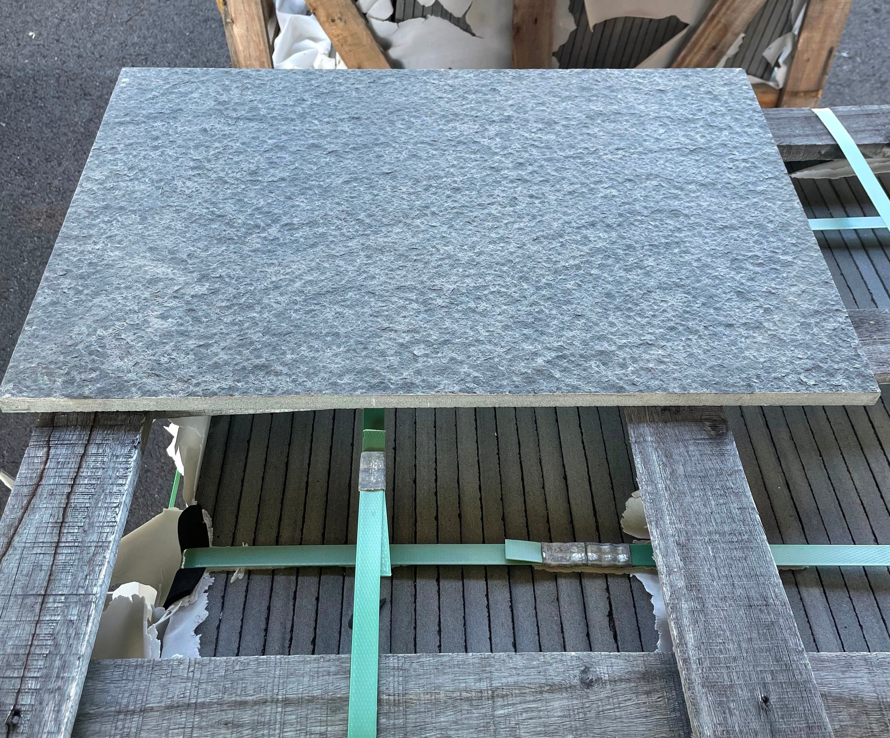 Basalt-Tile-SOLID LAVA GREY Basalt flamed/brushed 24" x 12"- Stone Supplier - Rocks in Stock