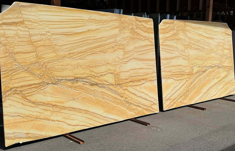 Quartzite-Slab-Countertops-GOLDEN MACAUBAS Quartzite polished 2cm thick- Stone Supplier - Rocks in Stock