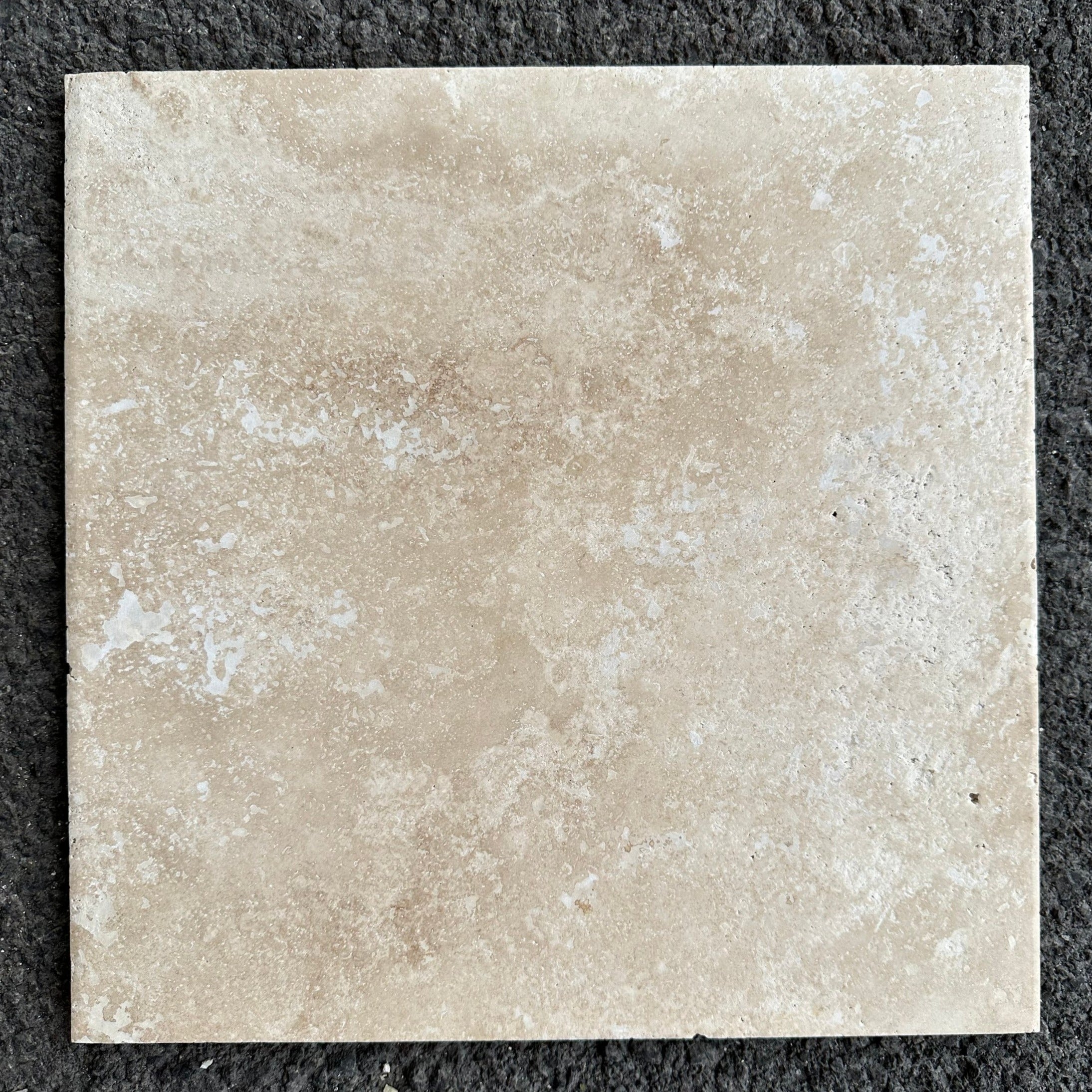 Travertine-Tile-Flooring-DARK WALNUT Travertine honed/filled tile 12"x12"- Stone Supplier - Rocks in Stock