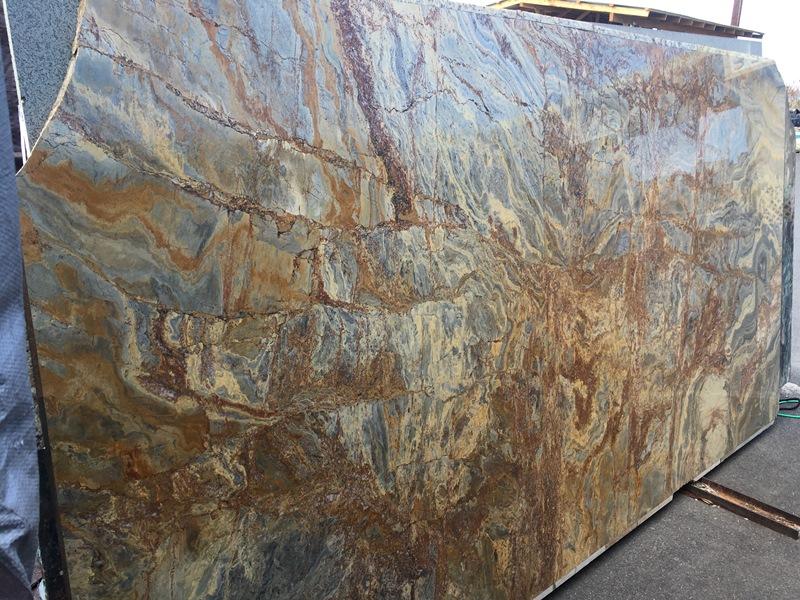 Quartzite-Slabs-Countertops-DESERT BAMBOO Quartzite polished slab 2cm thick - Stone Supplier - Rocks in Stock