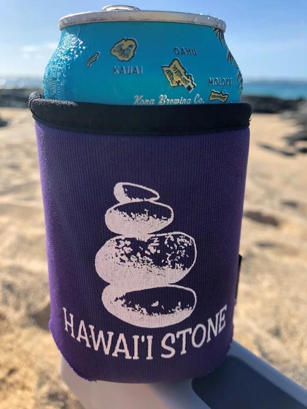 HAWAI'I STONE KOOZIE Purple Guys - Hawai'i Stone Fashion