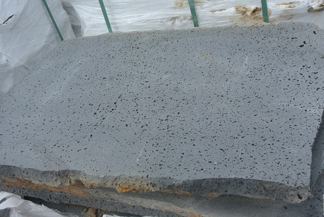 Basalt-Paver-Flagstone-PUKA LAVA GREY Basalt Rectangle Random Edge- Stone Supplier - Rocks in Stock