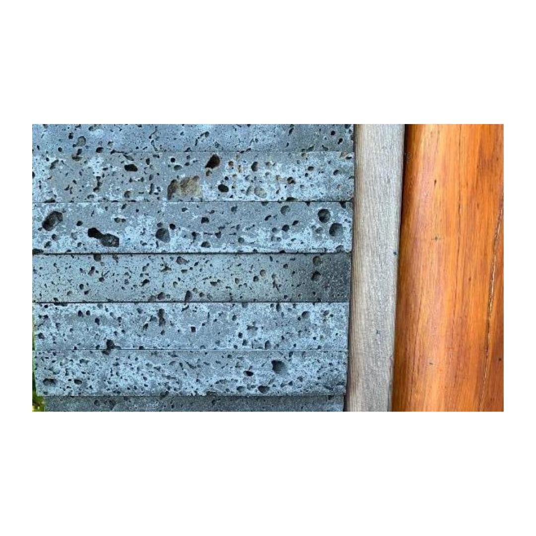 Basalt-Wallveneer-PUKA LAVA GREY Basalt honed ledger- Stone Supplier - Rocks in Stock